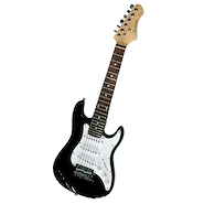 ANDERSON EGKIDNEG Guitarra Elétrica Infantil Stratocaster Negra