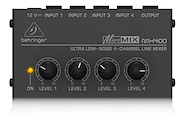 BEHRINGER MX400 Mini Mixer de Línea 4 Canales