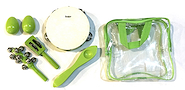 BESSER LT5G Kit Percusión Infantil 5 Instrumentos Verde