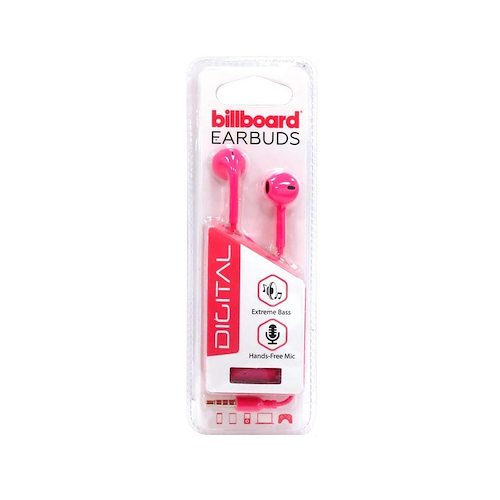 BILLBOARD BB258 Auricular In Ear Con Microfono Rosa