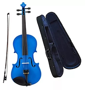 CERVINI HV100BUAZUL Violín 4/4 Azul con Estuche y Accesorios