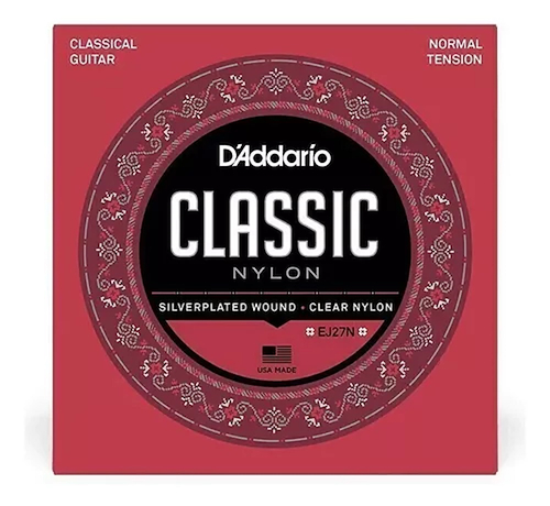DADDARIO EJ27N Encordado para Guitarra Clásica Nylon Tensión Normal