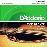 DADDARIO EZ890 Encordado para Guitarra Acústica Bronce 009-045