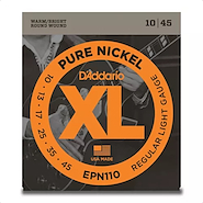 DADDARIO EPN110 Encordado para Guitarra Eléctrica Pure Nickel 010-045