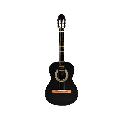 EL TRONADOR 3/4NEGRA Guitarra Clásica Mediana + Funda