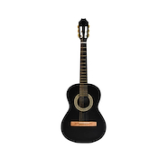 EL TRONADOR 3/4NEGRA Guitarra Clásica Mediana + Funda