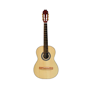 EL TRONADOR 3/4NATURAL Guitarra Clásica Mediana + Funda