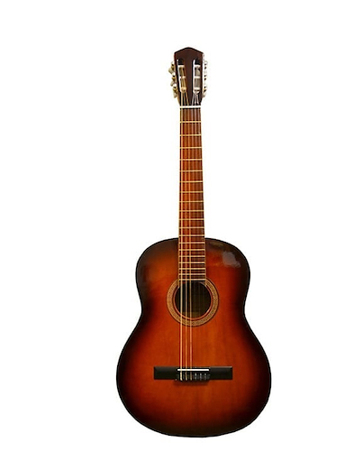 EL TRONADOR 3/4SUNBURST Guitarra Clásica Mediana + Funda