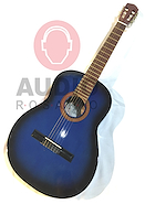 EL TRONADOR 4/4AZUL Guitarra Clásica + Funda