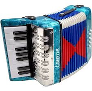J.MEISTER MC104WCELESTE Acordeon 8 Bajos 17 Teclas Infantil Celeste