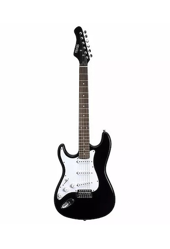 KANSAS EGP15LNEG Guitarra Eléctrica Zurda Stratocaster Negra