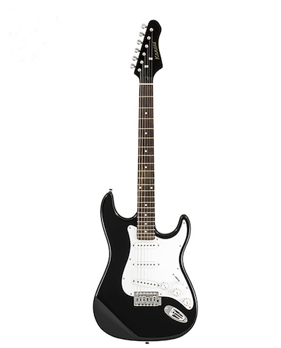KANSAS EGP15BNEG Guitarra Eléctrica Stratocaster Negra