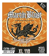 MARTIN BLUST XL110 Encordado Guitarra Eléctrica 009-042