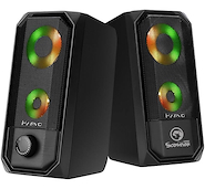 MARVO SG265 Parlante 2.0 Multimedia Pc Con Luces