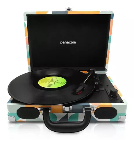 PANACOM LP8804GEOMETRIC Giradisco Valija con Bluetooth