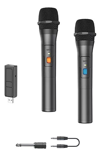 SANRAI ZV24 Micrófono Inalámbrico Doble con Receptor USB
