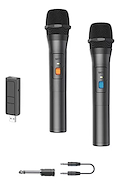 SANRAI ZV24 Micrófono Inalámbrico Doble con Receptor USB