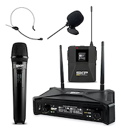 SKP UHF400D Micrófono inalámbrico de mano y bodypack