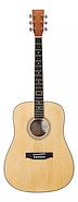 SX SD104 Guitarra Acústica Natural Mate