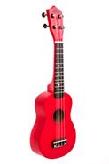 BAMBOO P-1E RED Ukelele Soprano PANDA. Tapa, aro y fondo: Tilo. Clavijas abi