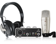 BEHRINGER U-Phoria Studio Pack de grabación / podcast interfaz auricular microfono