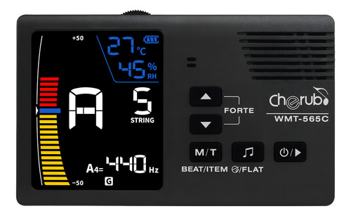 CHERUB WMT565C METRONOMO AFINADOR CHERUB 5 EN 1-METRONOMO-AFINADOR CROMATIC
