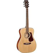 CORT L100C-NS Guitarra Acustica Luce Tapa Sólida Abeto, Aros Y Fondo Caoba