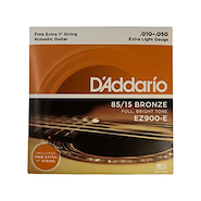 DADDARIO Strings EZ900-E Encordado | Acustica | 010-050 | Bronze 85/15 | Extra Lite