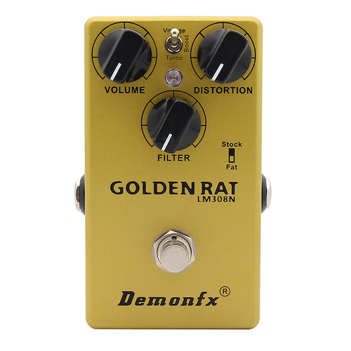 DEMON FX Golden Rat Distortion Pro Co RAT Clone Pedal