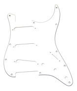 DS PICKUPS DS-A21 Pickguard para Stratocaster® S-S-S  / 3 Capas / Color Blanco