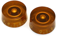 DS PICKUPS DS-A110 Set de Perillas / Speed Knobs / Ámbar / Anclaje: 18 ranuras