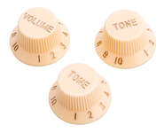 DS PICKUPS DS-A38 Set de Perillas en Color Crema Claro para Stratocaster® /1 V