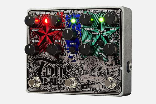 ELECTRO HARMONIX TONE TATTO Pedalera 3 efectos M Toy / Neo Clone / Metal Muff