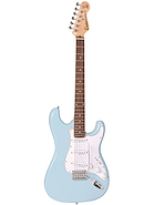 ENCORE GUITARS E6LB Guitarra Electrica Stratocaster  Color Celeste Cuerpo Solido