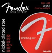 FENDER SPA 073-0250-402 Encordado P/Guit. Elect. 250Xs Nickel Plated Steel .008-.038