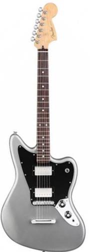 FENDER Jaguar Blacktop Mexico SIlver Guitarra Electrica HH Offset