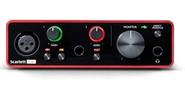 FOCUSRITE Scarlett Solo       (3ra Generación) 2 entradas / 2 salidas- 96 kHz- Conversión de 24 bits- 1 pre