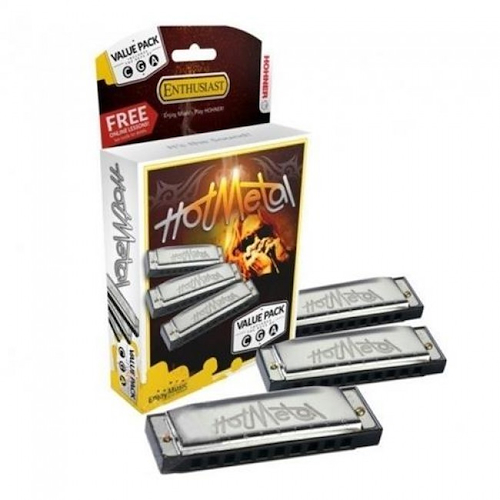 HOHNER M572XPS HOHNER ARM. HOT METAL C, G, A PACK x 3