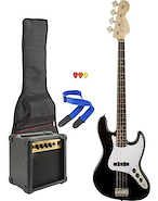 KANSAS EGP-PB10B KAN BAJO NEGRO (Bajo+ Ampl + Afinad LCD+ Funda+ Cabl
