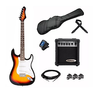 KANSAS EGP-PG10SN KAN Kansas Pack GUIT SUNBURST (Guitarra+ Ampl10w + Afinad LCD+ F