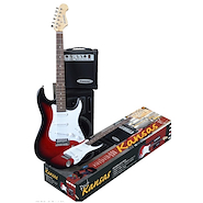 KANSAS EGP-PG10WR KAN Kansas Pack GUIT WINE RED (Guitarra+ Ampl10w + Afinad LCD+ F