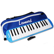 LEONARD M32ABL Melodica Piano 32 Notas con Funda- Color Azul