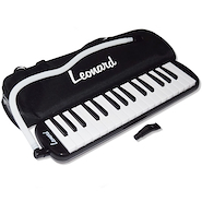 LEONARD M32ABK Melodica Piano 32 Notas con Funda- Color Negro