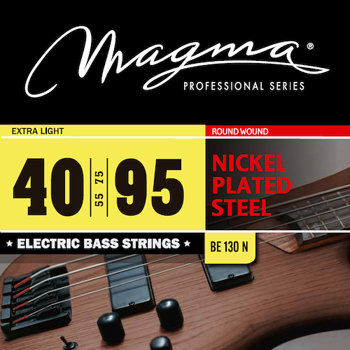 MAGMA BE130N Set Strings  Bajo-Elec Nickel P/Steel .040 Ex