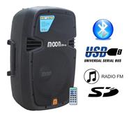 MOON AUDIO PRO WILD10AUP BAFLE POTENCIADO DE 10” INYECTADO. DOS VÍAS. CON RADIO, MP3/