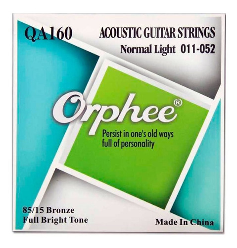 ORPHEE STRINGS QA160/011 Encordado para Guitarra Acustica 011