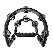 PARQUER 293015BK PANDERETA DOBLE MEDIA LUNA NEGRA