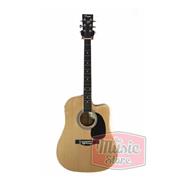 PARQUER GAC109LB Guitarra Acustica Custom Marron Claro