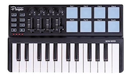 PARQUER MINI MIDI Controlador Mini Midi 25 Teclas 8 Pads