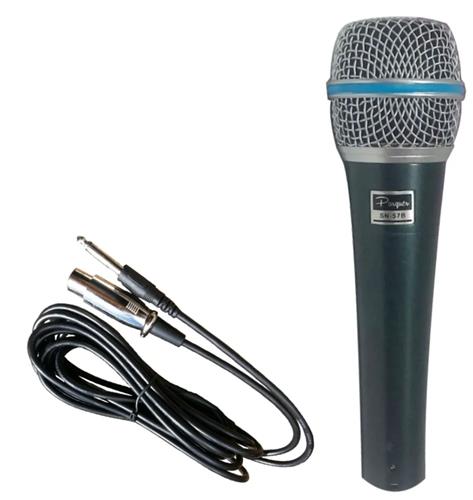 PARQUER SN-57B Microfonos Con Cable Dinamico Cuerpo Metal - Tipo 57 Beta